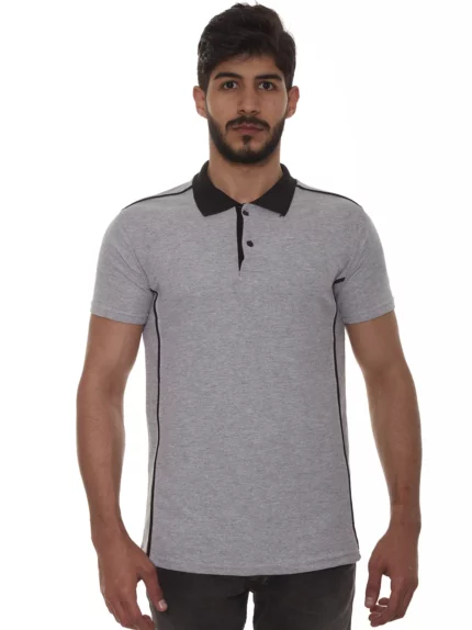 polo-yaka-t-shirt-gri