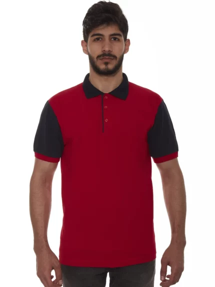 t-shirt-polo-yaka-kırmızı
